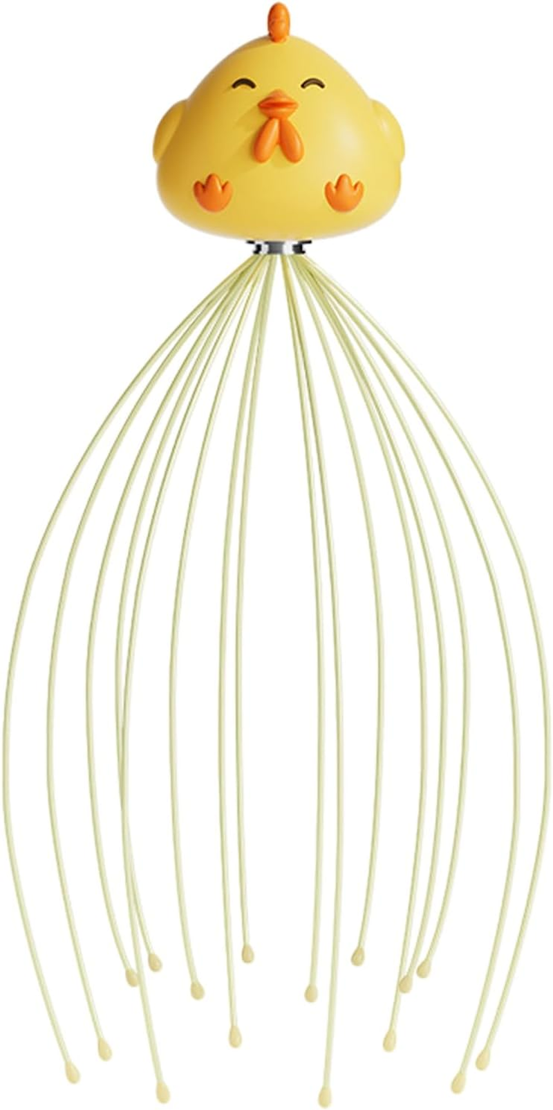 Rronnoy Head Massager - Scalp Massager Tool - 16 Fingers Nodes Relaxing Home Spa Equipment for Stress Reduction Travel Bathroom Post-Shampoo Pet Grooming