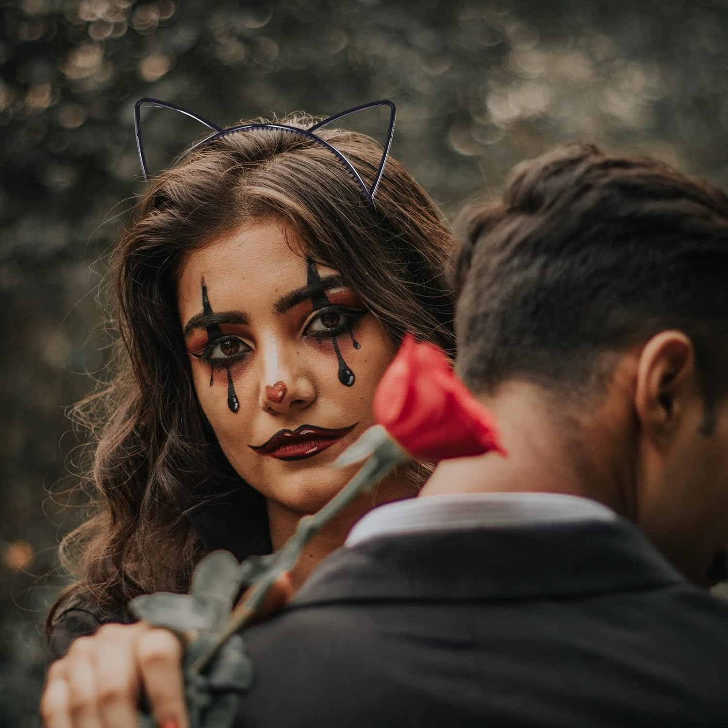 10 Pcs Girls Plastic Cat Ears Headband Simple Comfortable Headdress（10 Colors） - Black image number 2