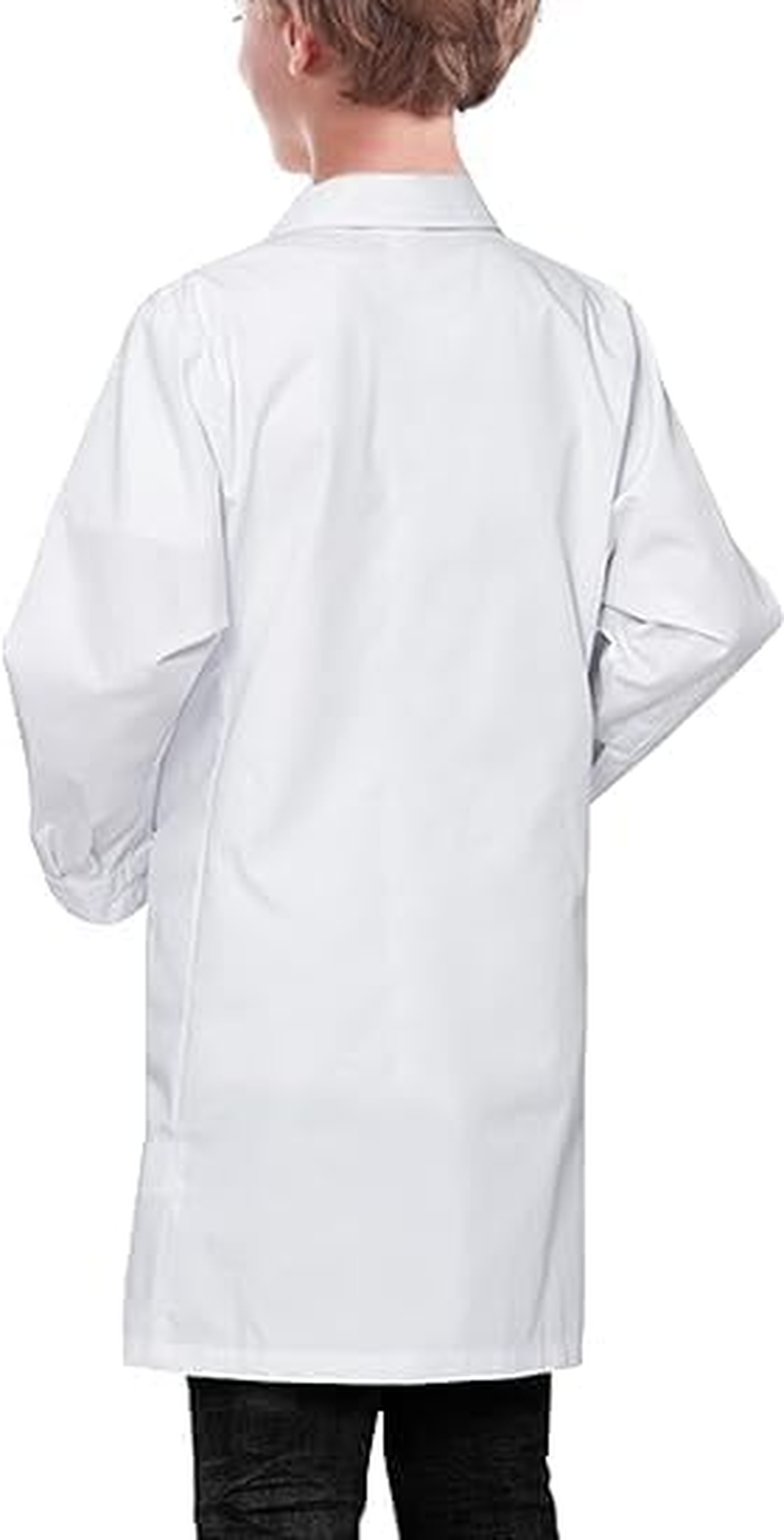 Kids Doctor Lab Coat, Girls and Boys Doctor White Lab Coat Costumes - 3/4 Length Lightweight Lab Coat, Halloween Doctor Lab Costume Suitable for 130Cm - 155Cm Children image number 1