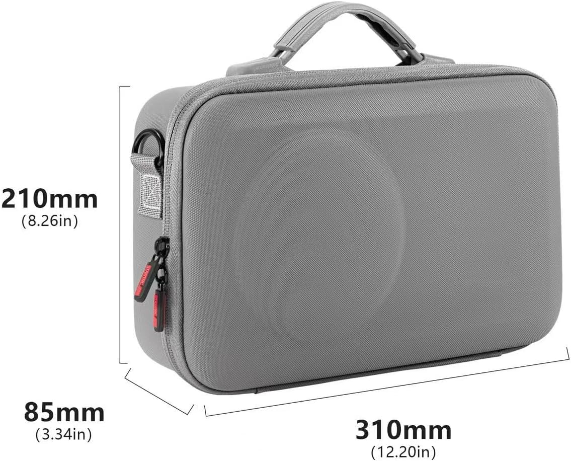 OSMO 360 Panoramic Camera Full Equipment, Grey Hard Shell Carrying Case, Waterproof, Shockproof PU Case, Lightweight and Detachable Shoulder Strap image number 5
