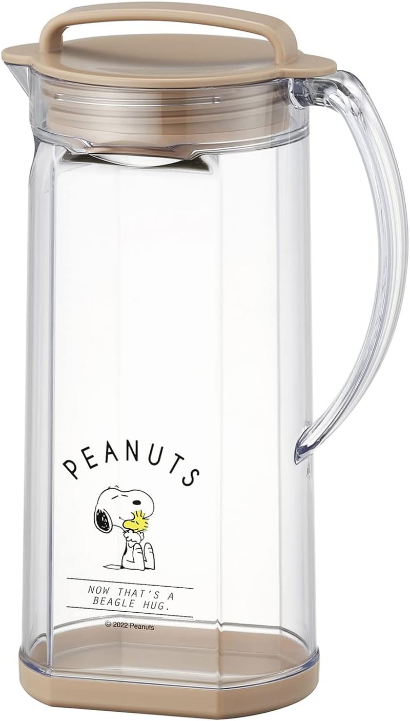 OSK RC-1208 Snoopy Peanuts No.4 Bottle, Pitcher, Cold Water Bottle, 0.3 Gal (1.2 L), Cold Insulation, Includes Seal, Handle, Made in Japan