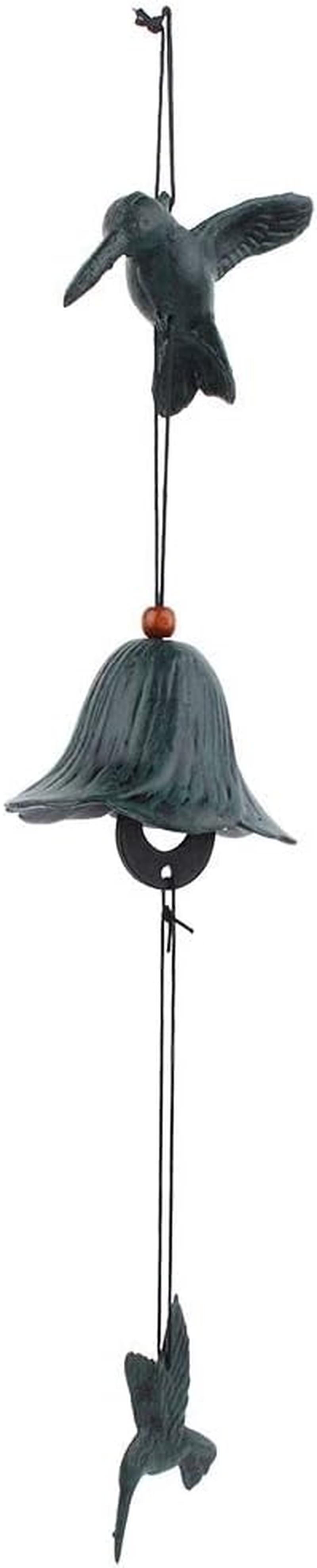 Haofy Wind Chimes,Metal Bird-Shaped Hanging Wind Chime Home Garden Backyard Decoration Ornament (Green) image number 5