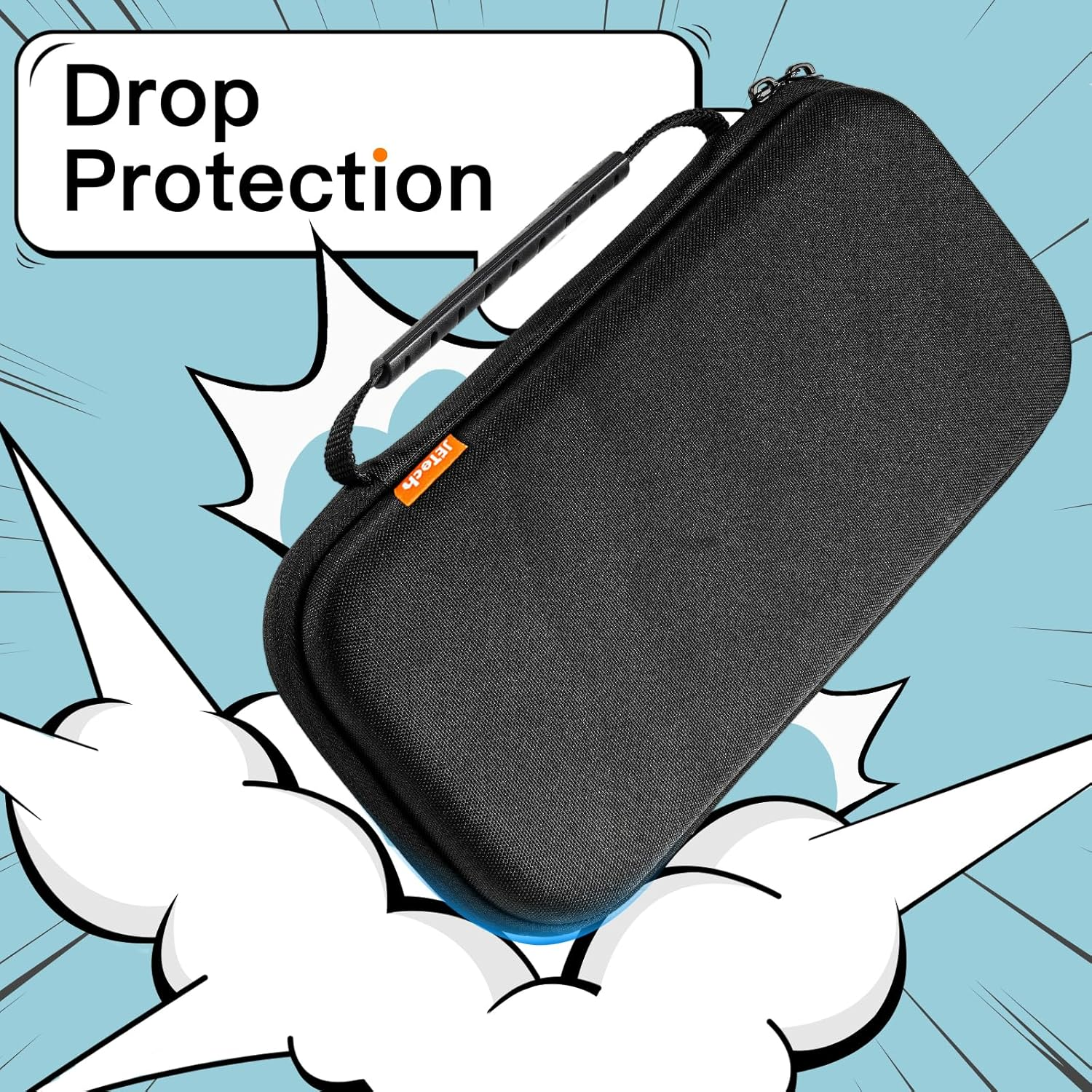 Jetech Carrying Case for Nintendo Switch 2 (2025) 7.9 Inch, Hard Shell Portable Travel Bag with 10 Game Card Slots and Accessories Pouch, Lightweight Anti-Scratch Protection (Black) image number 2