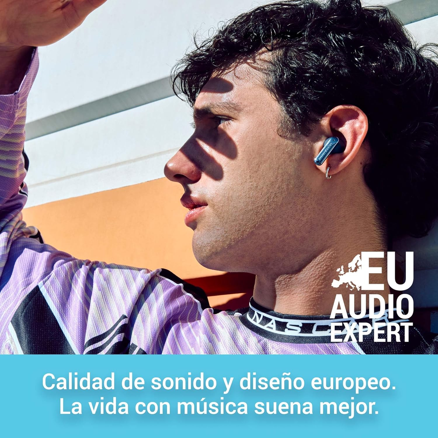 Energy Sistem Serenity ANC Ultra - Bluetooth Headphones with Hybrid Noise Cancelling ANC up to -35 Db, 25 Hours Battery Life, Qi Wireless Charging, IPX4 Waterproof and Recycled image number 6