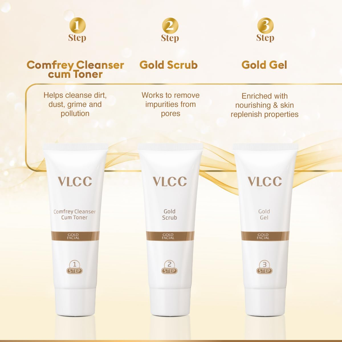 VLCC Gold Facial Kit 60 G image number 5