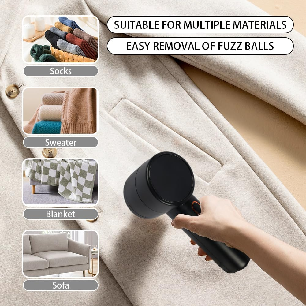 Fabric Shaver，Rechargeable Lint Shaver、Electric Portable Sweater Hair Remover，Digital LED Display Screen，Fabric Shaver for Furniture image number 3