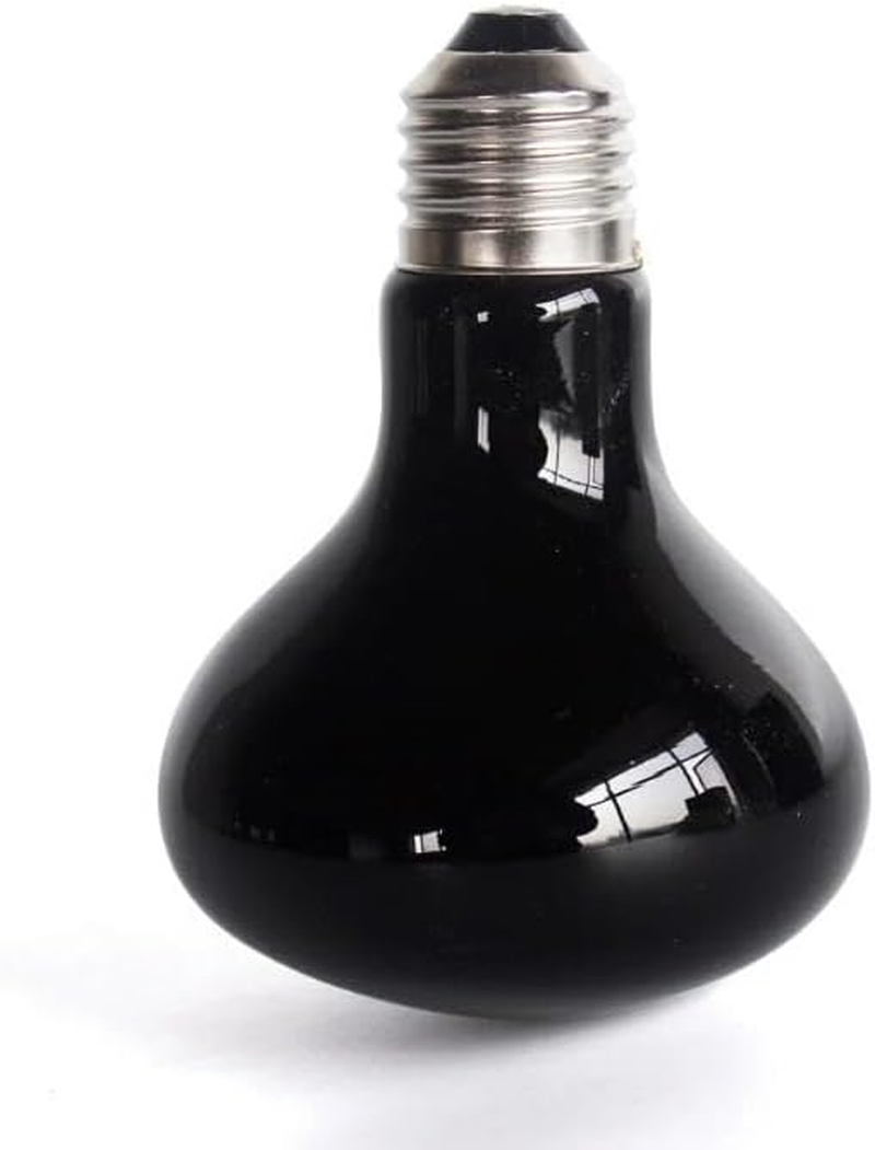 100W Infrared Heat Lamp Bulb, UVA Night Heat Bulb, Moonlight Light Glass Heating Lamps Bulbs, for Lizard Snake Chameleon Bearded Dragon Aquarium Reptile & Amphibian