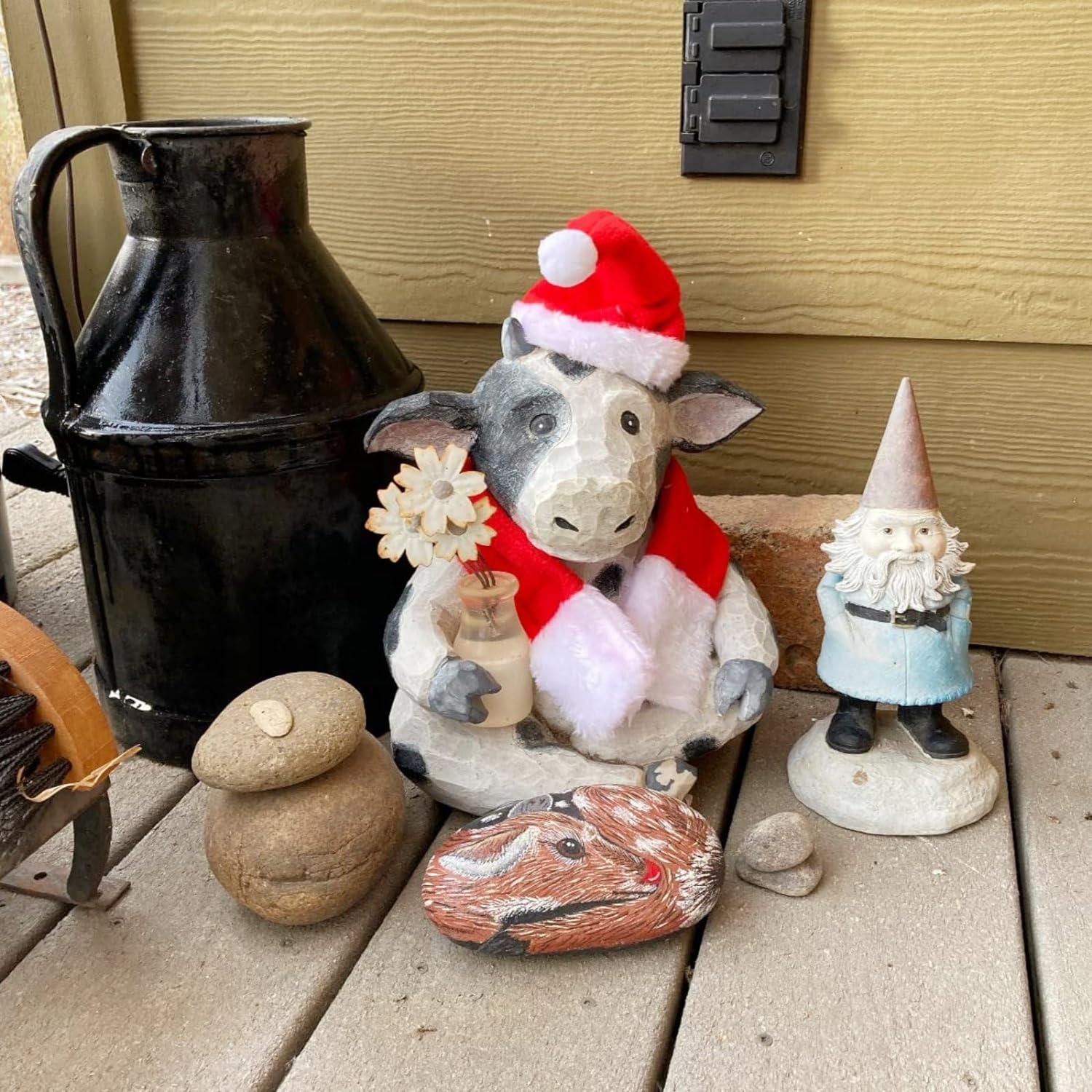 Namsan Pet Christmas Costumes - Cat Dog Santa Cap Costume Christmas Hat Suitfit for Christmas with Santa Hat and Scarf,Red - Lion Mane image number 4