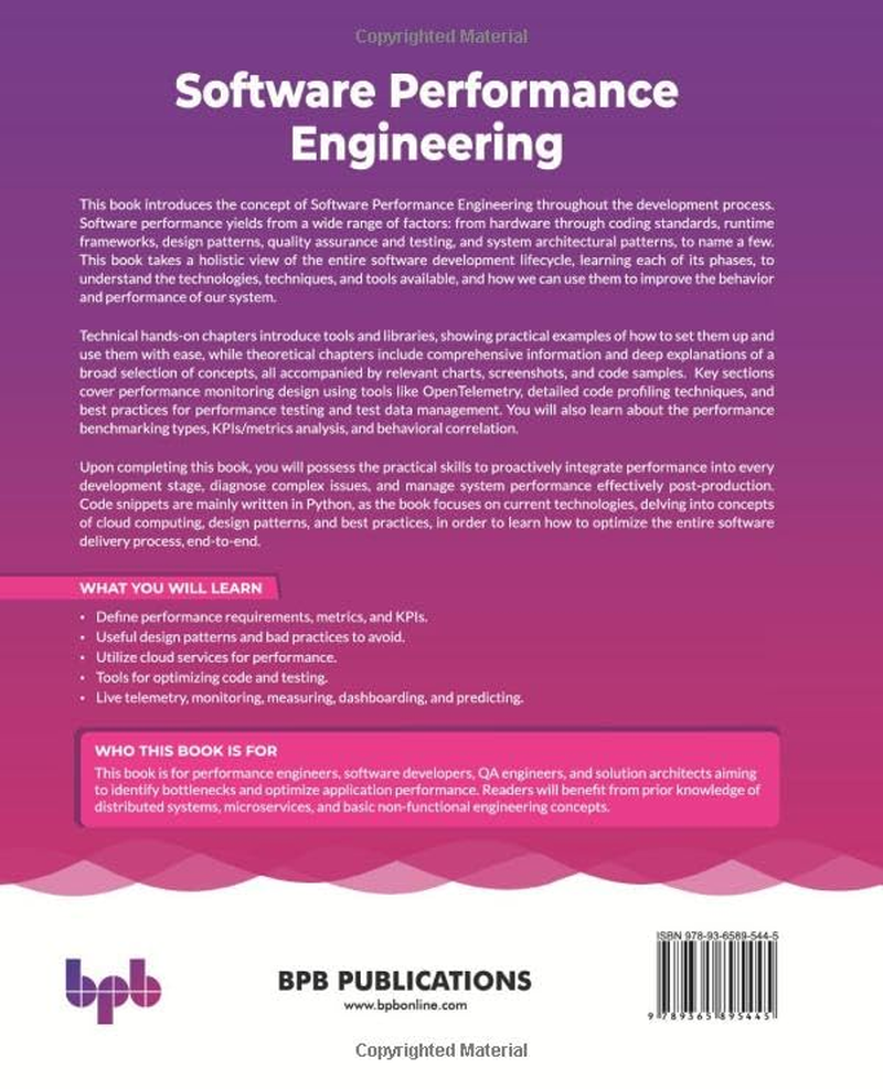 Software Performance Engineering: a Comprehensive Guide for High-Performance Development (English Edition) image number 1