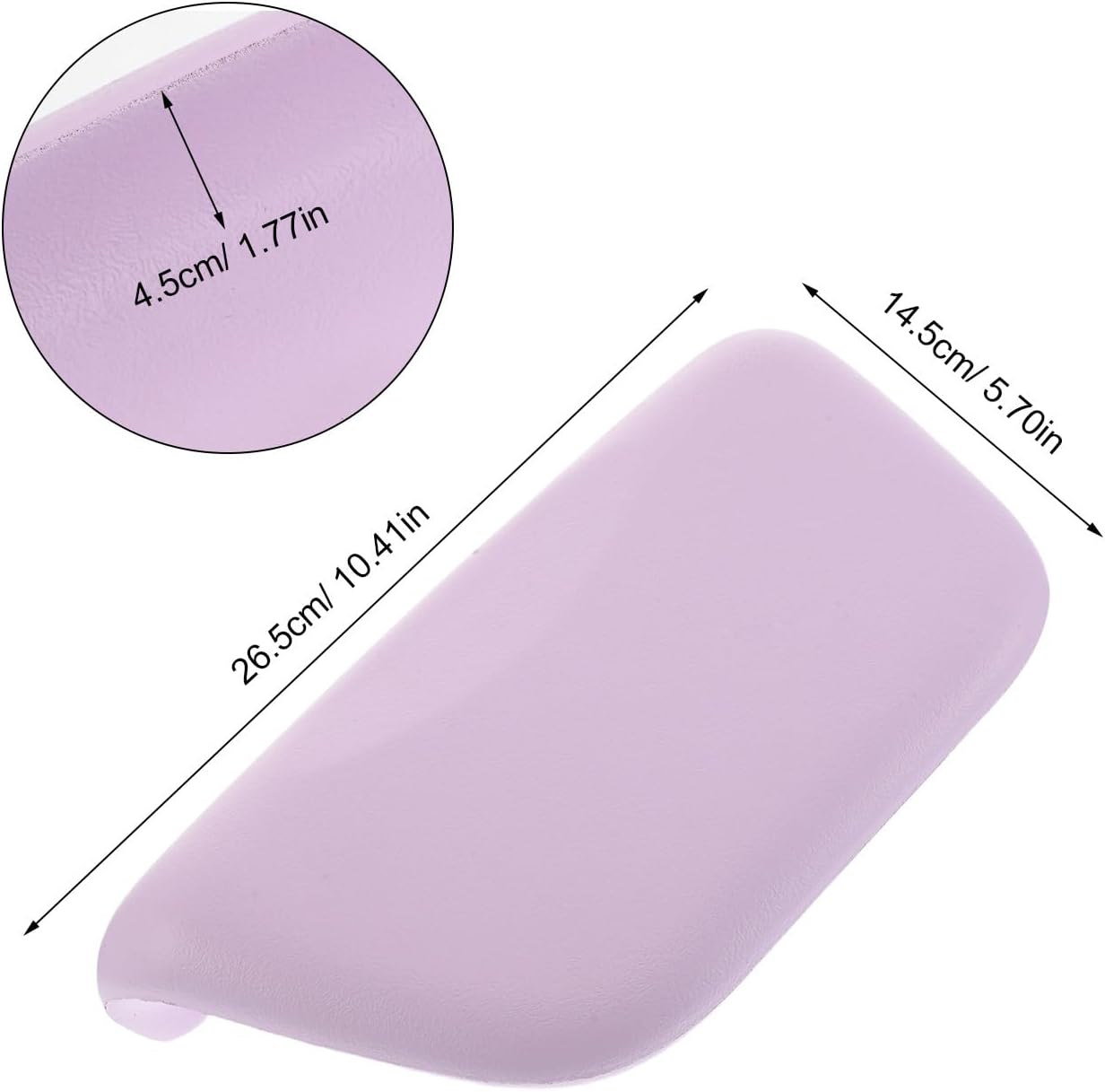 NOLITOY Bathtub Pillow with Suction Cups - Pu Non-Slip Bathtub Pillow with Suction Cups - Headrest and Neck Support Bath Cushion for Spa Soaking Tub image number 1