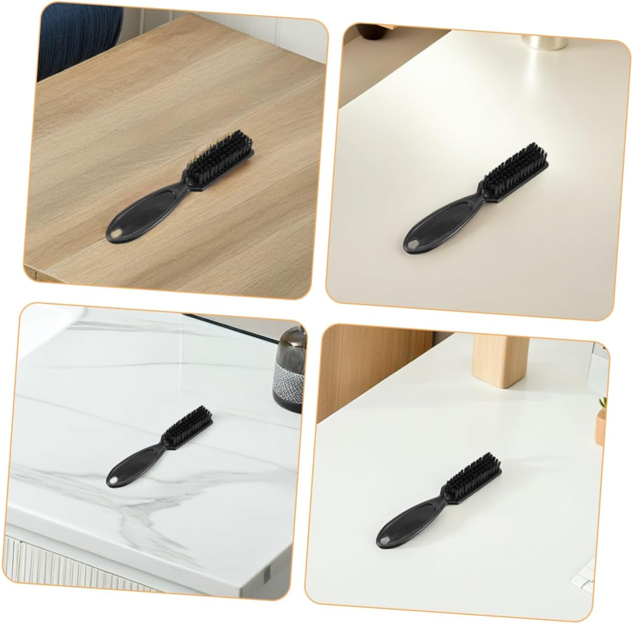 Minkissy Nylon Fade Styling Brush Barber Hair Cleaning Brush Taper Styling Tool image number 4