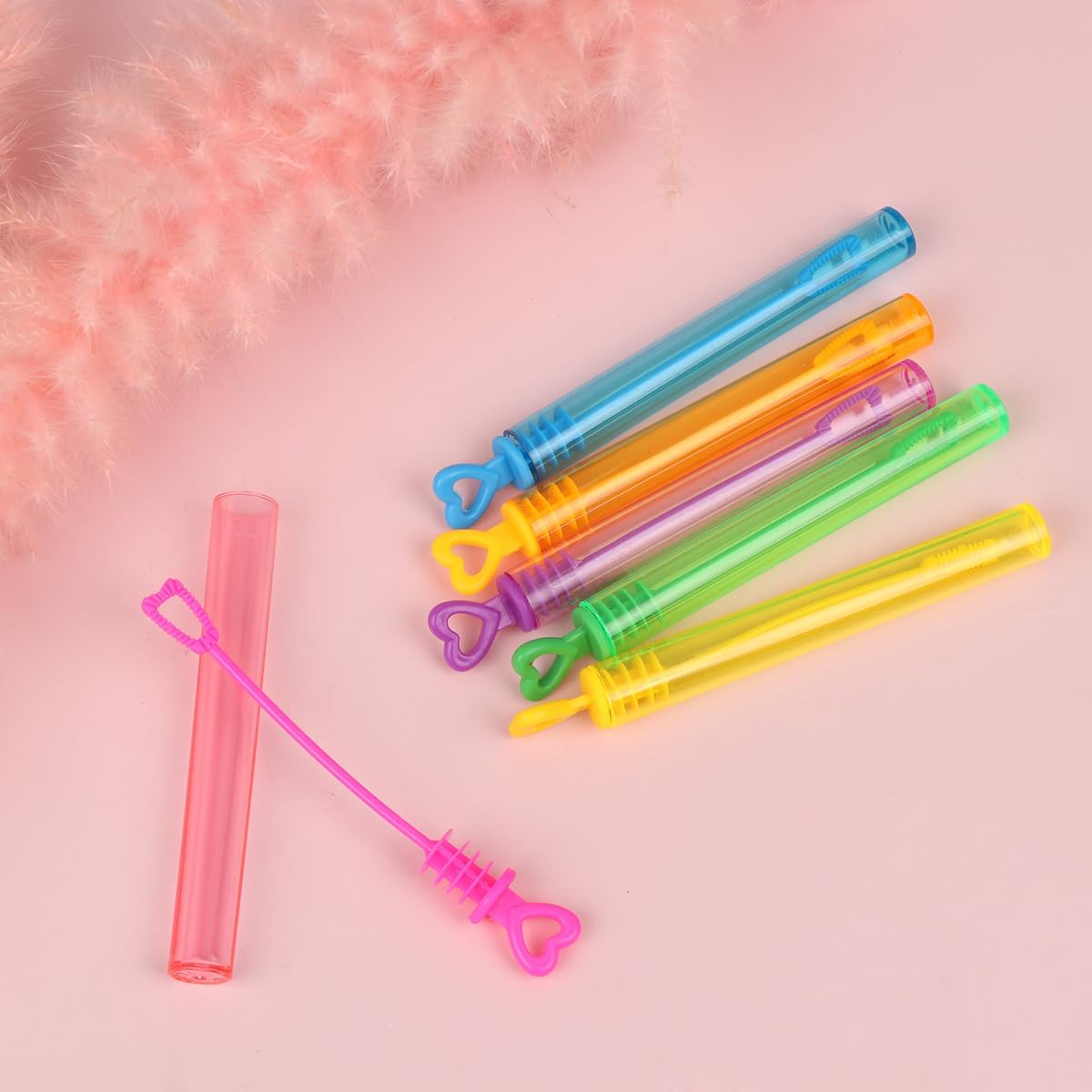 Ifundom 24Pcs Mini Bubble Wands Bubbles Party Favors Outdoor Bubble Blower for Birthday Party Favor Wedding Summer Activity image number 3