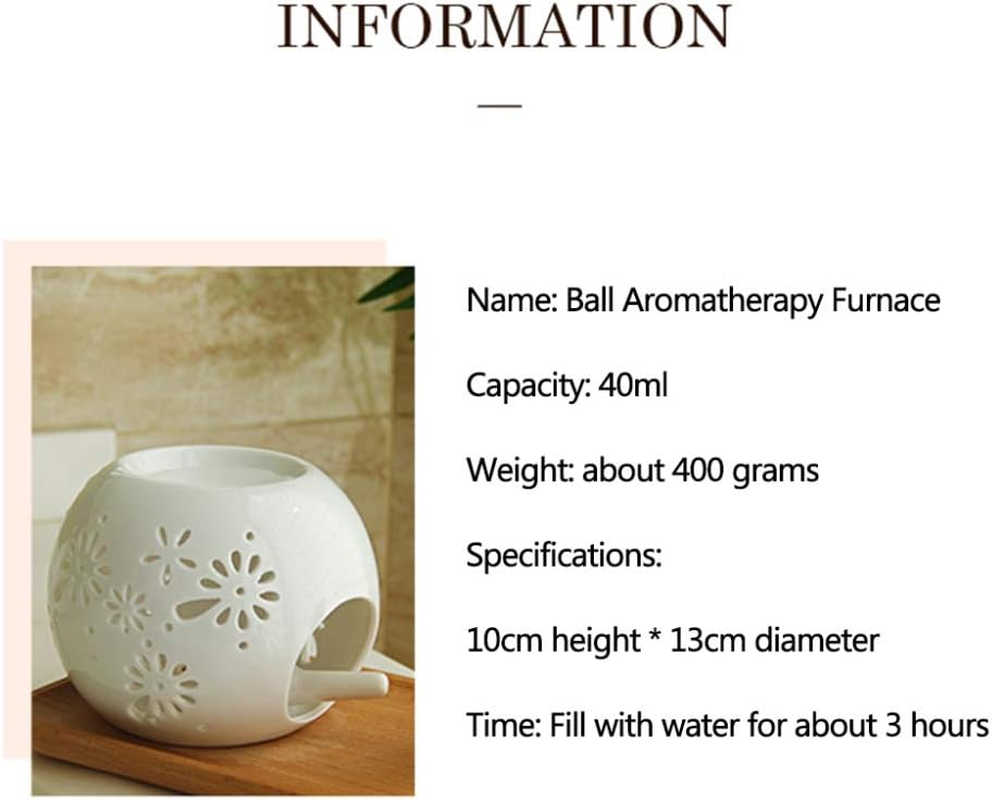 Sculpture Statue Antiques Collectables，Ceramic Oil Burner Wax Melt Burner,Aromatherapy Essential Oil Diffuser Candle Holder for Home Decor Meditation image number 1