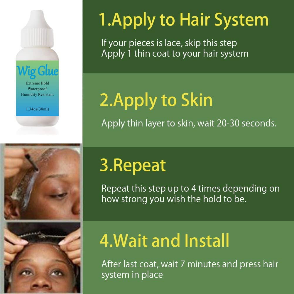 Waterproof Lace Wig Bonding Glue Invisible Hair Adhesive Glue 38Ml for Lace Wig/Toupee/Hair Extensions image number 5