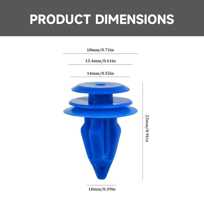 50 PCS Wheel Arch Trim Clips, Front and Rear Wheel Arch Styling Fixing Clips Durable Car Clamps Plastic Push Rivets for Car Fixing, Compatible with Land Rover Evoque and Jaguar image number 1