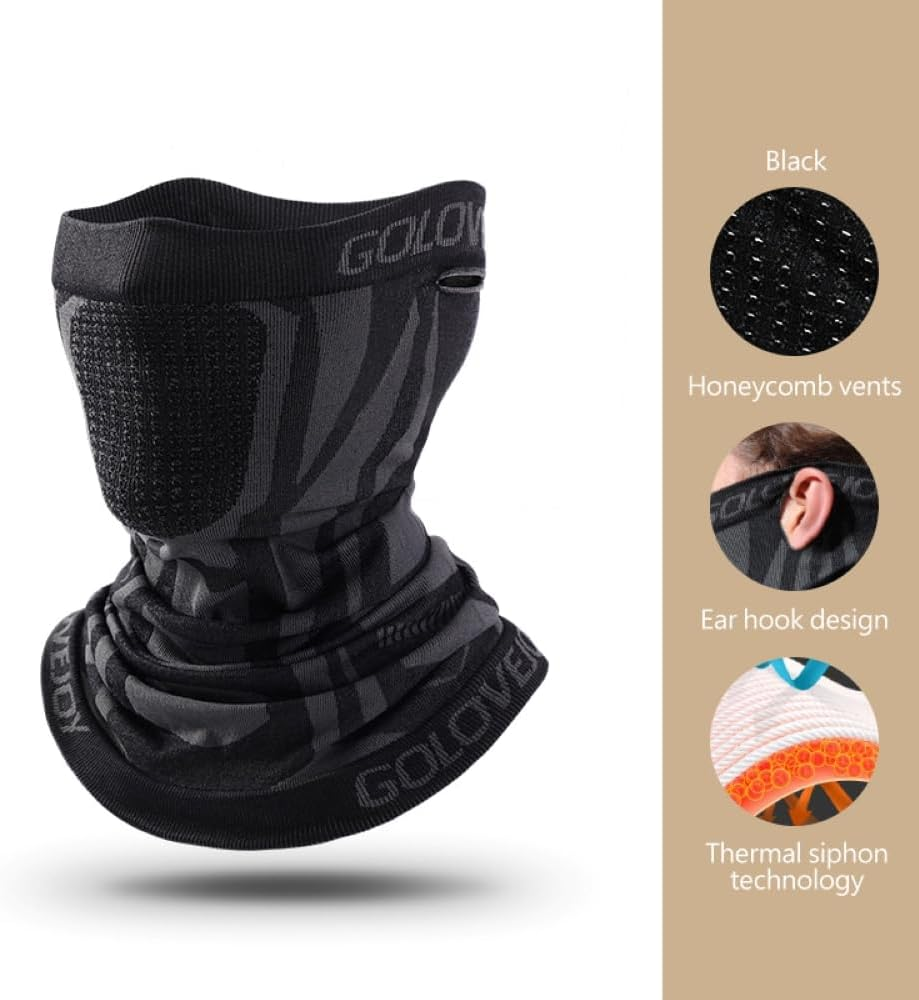 JOWILIN Face Mask Winter Neck Warmer Gaiter Windproof Dustproof Breathable Balaclava Cold Weather Gear for Skiing Snowboarding Motorcycle Cycling Running Fishing Outdoor for Men Women, One Size image number 2