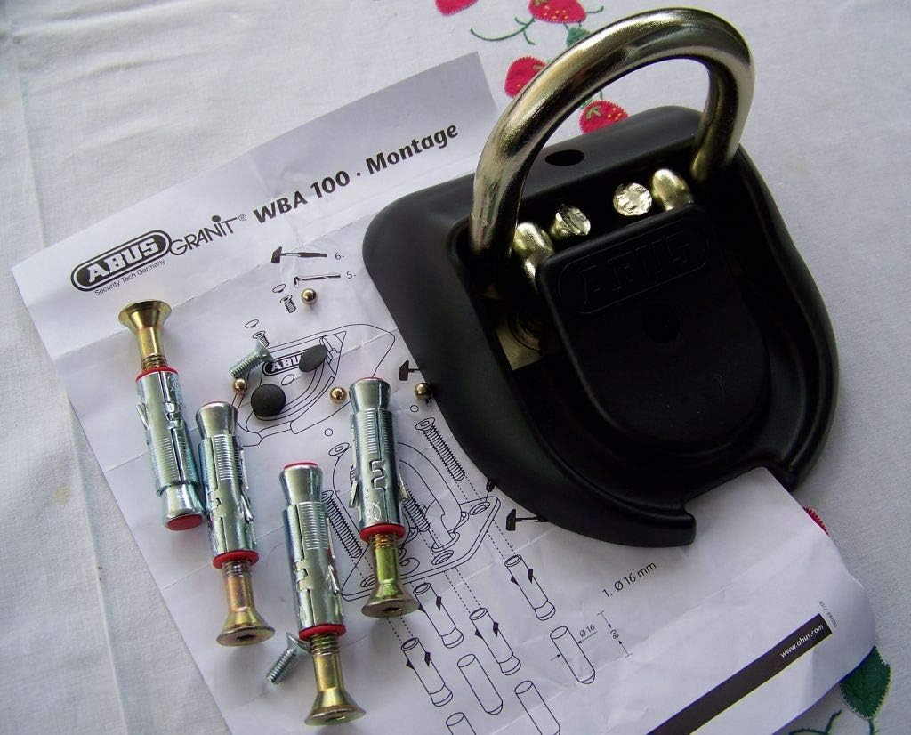 Abus Granit WBA 100 Lock, Black, 16 Mm