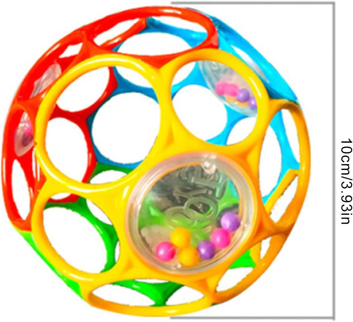 Rattle Baby Toys, Kids Sensory Balls, Baby Infant Rattle Toys 3-6 to 12 Months Girl Boy Learning Toy, Early Educational Montessori Toys, Baby Rattles Teethers for Unisex, Newborn, Kids Gift - 1Pcs image number 2