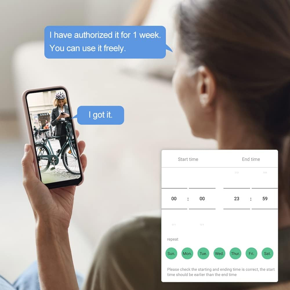 Fingerprint Cable Lock with Key Waterproof Bicycle Lock Elinksmart 150Cm Steel Cable Lock for Bike Scooter Motorcycle Door Fence Gate Phone App and Ios Watch Unlock USB C Charging image number 1