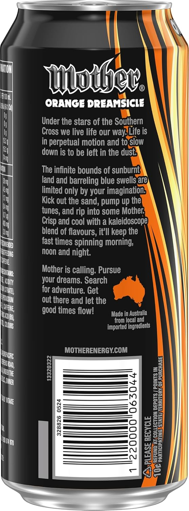 Mother Energy Drink Orange Dreamsicle 24 X 500Ml image number 3