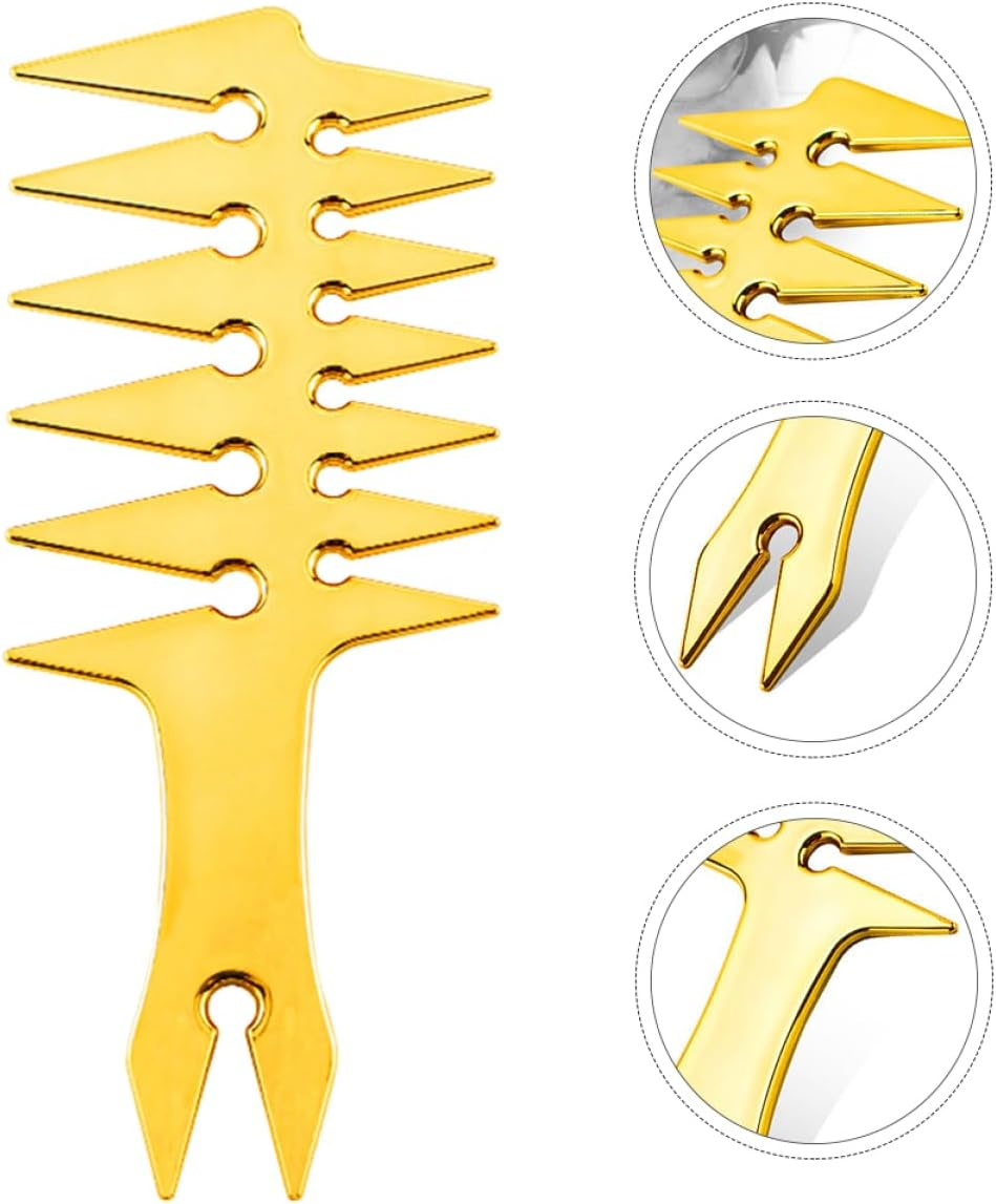 Mikinona Retro Style Comb Mens Hairbrush Oil Hairdressing Comb for Styling and Detangling image number 3