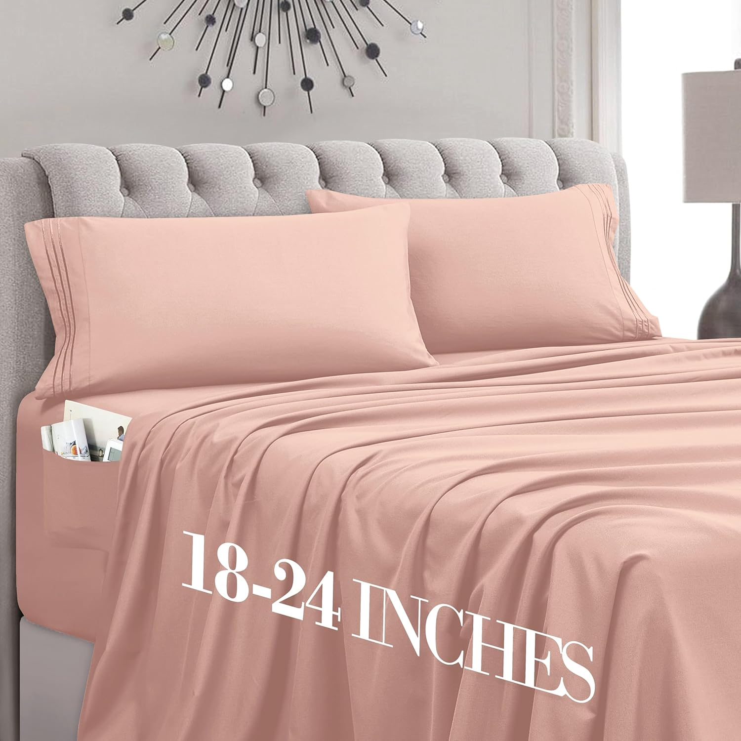 Mocassi Twin Sheet Set - Luxury Hotel 1800 Premier Bedding Sheets & Pillowcases - Ultra Soft Breathable & Cooling Bed Sheets - Deep Pocket - Wrinkle Resistant - 4 Piece Set - Twin, Hunter Green