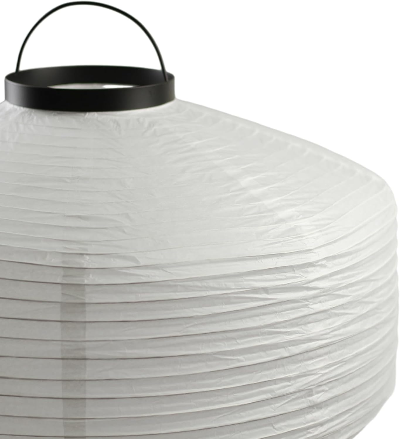 Lexi Lighting Seren Tripod Floor Lamp, White Paper Shade with Black Metal Base, Overall Height 136Cm, Vertical Lantern Light, Artistic Tall Standing Lamp for Homestay, Hotel, Household Decor image number 3