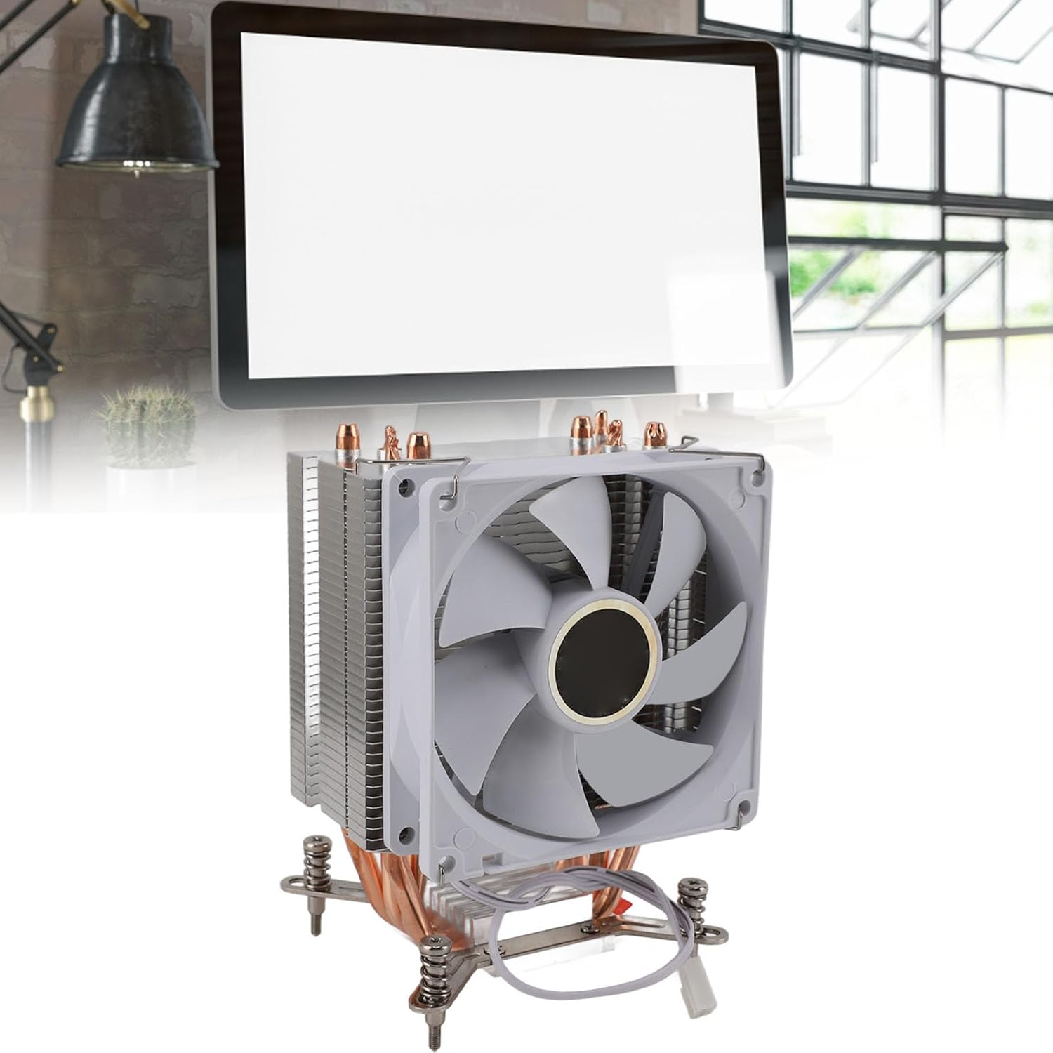 9CM CPU Cooler 4 Copper Heat Pipes Hydraulic PC CPU Cooling Fans for LGA 775 1150 1151 1155 1156 1200 1700 1356 1366 Perforated 2011 Motherboards image number 6