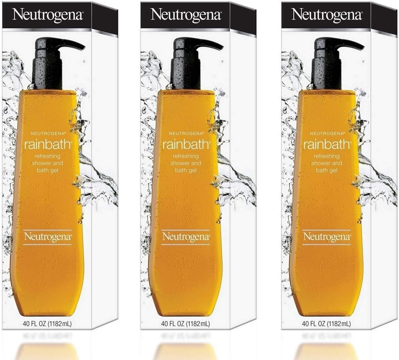 Neutrogena Rainbath Refreshing Shower and Bath Gel- 40 Oz THREE PACK 120 Oz Total by Neutrogena BEAUTY image number 1