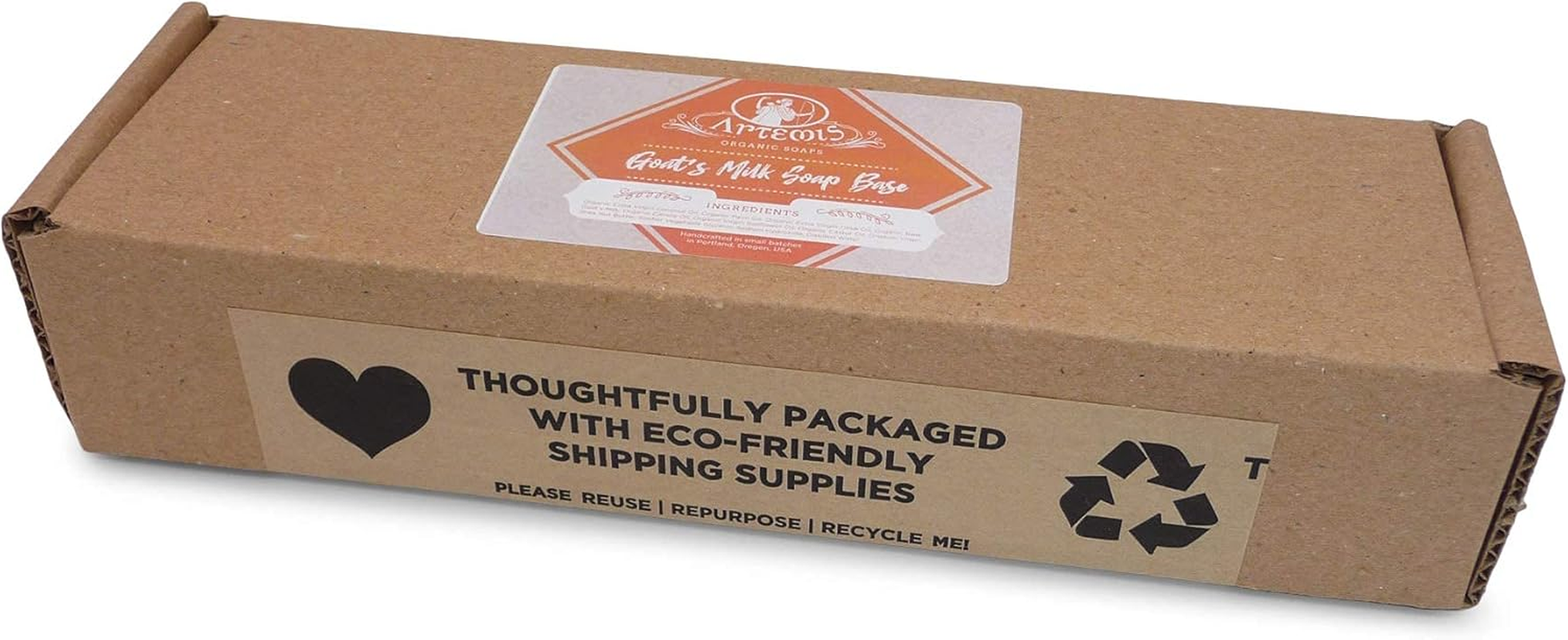 Organic Goat'S Milk Soap Loaf - Cut into 8 to 10 Soap Bars - Natural Ingredients - Hypoallergenic - 0.9Kg Block image number 6