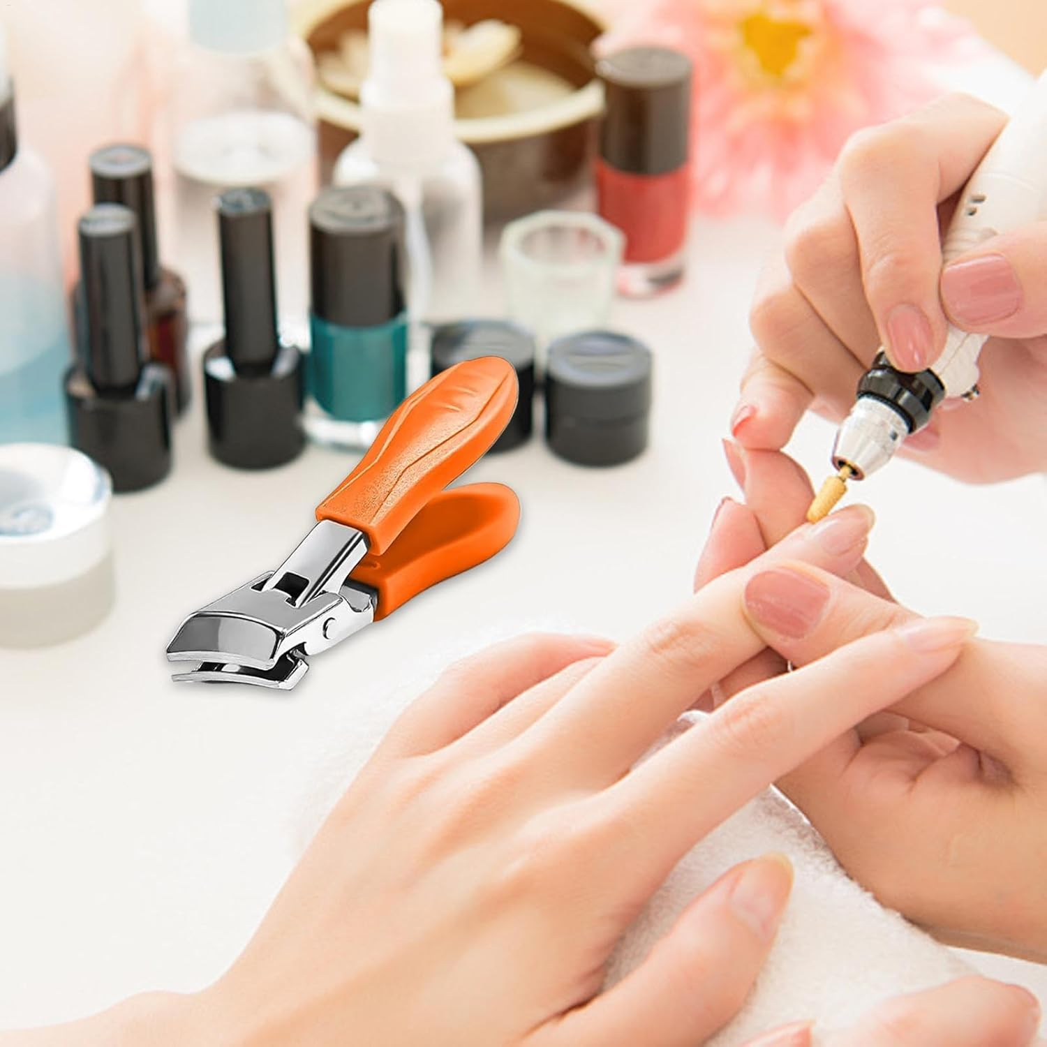 Toenail Scissors for Seniors,Stainless Steel Thick Toenail Slanted Scissors | Manicure Pedicure Equipment Anti-Splash Women Men Nails Tools for Business Trip, Dorm image number 6