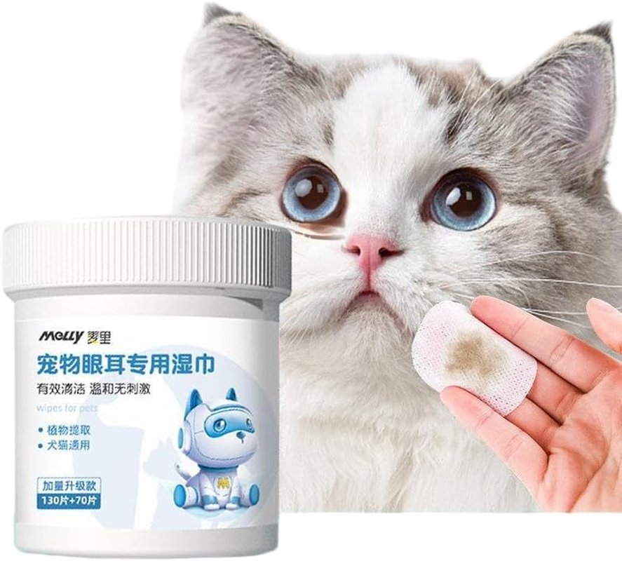 Pet Ear Cleaner Finger Wipes,Ear Grooming Care Wipes for Dogs & Cats, Soft & Easy Otic Infection Treatmen Cleaning Pads,Odor Removal,Pet Wart Remover for Deeper Clean image number 5