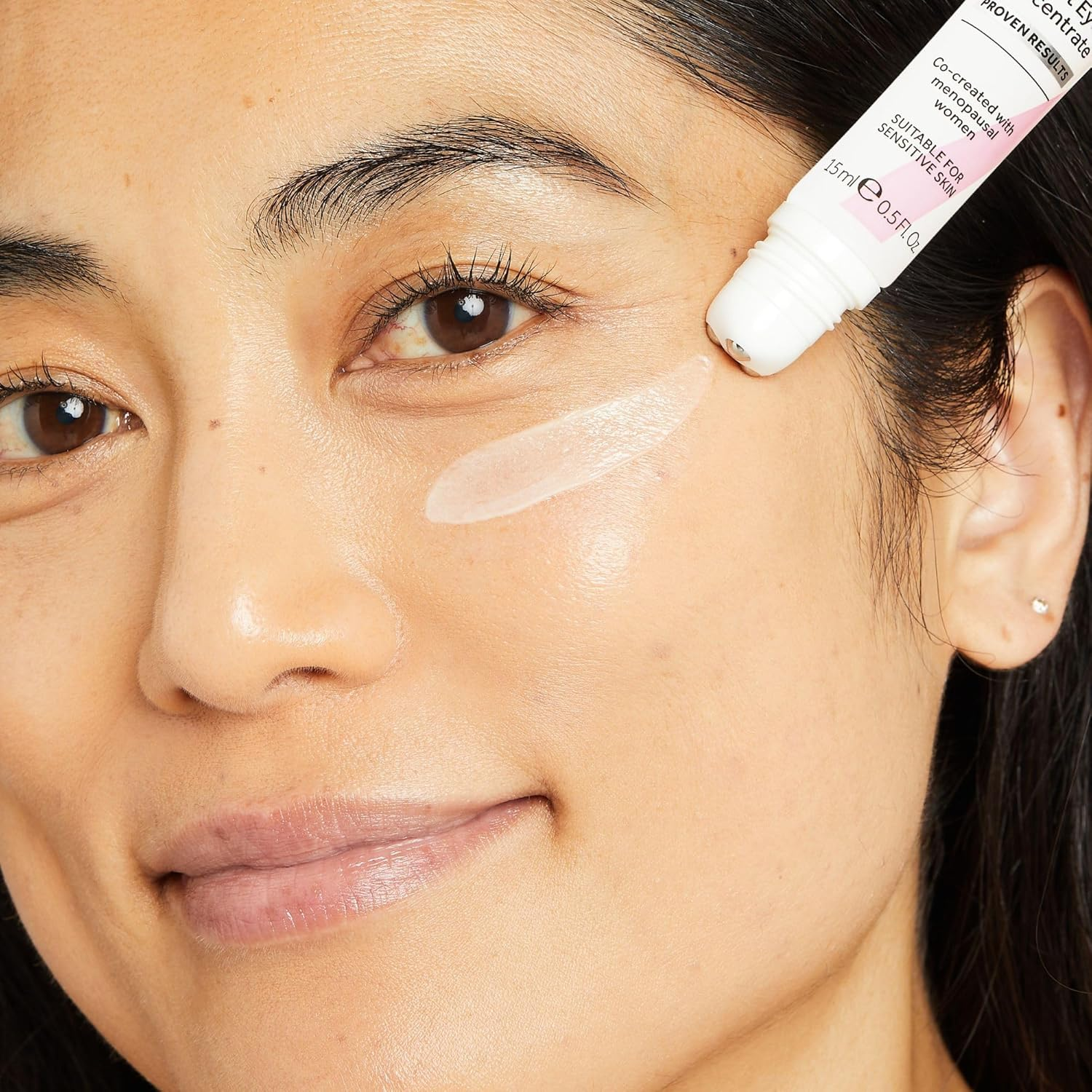 No7 Menopause Skincare Firm & Bright Eye Concentrate - Revitalizing Eye Cream for Dark Circles, Wrinkles & under Eye Puffiness - Menopause Relief Cooling Roller for Refreshing Tired Eyes (15 Ml) image number 6