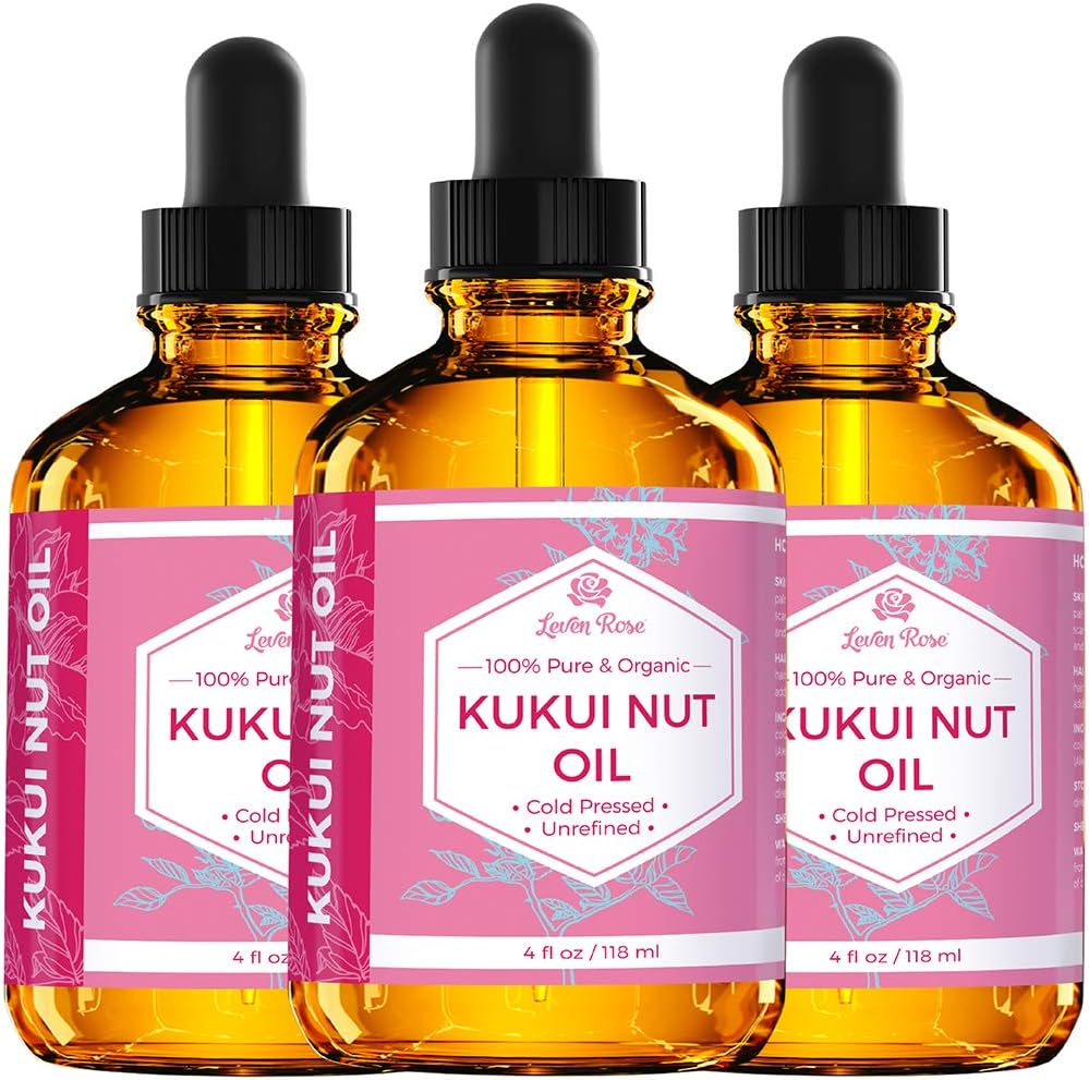Kukui Nut Oil from , 100% Natural Organic (Cold Pressed, Unrefined) 120Ml image number 4