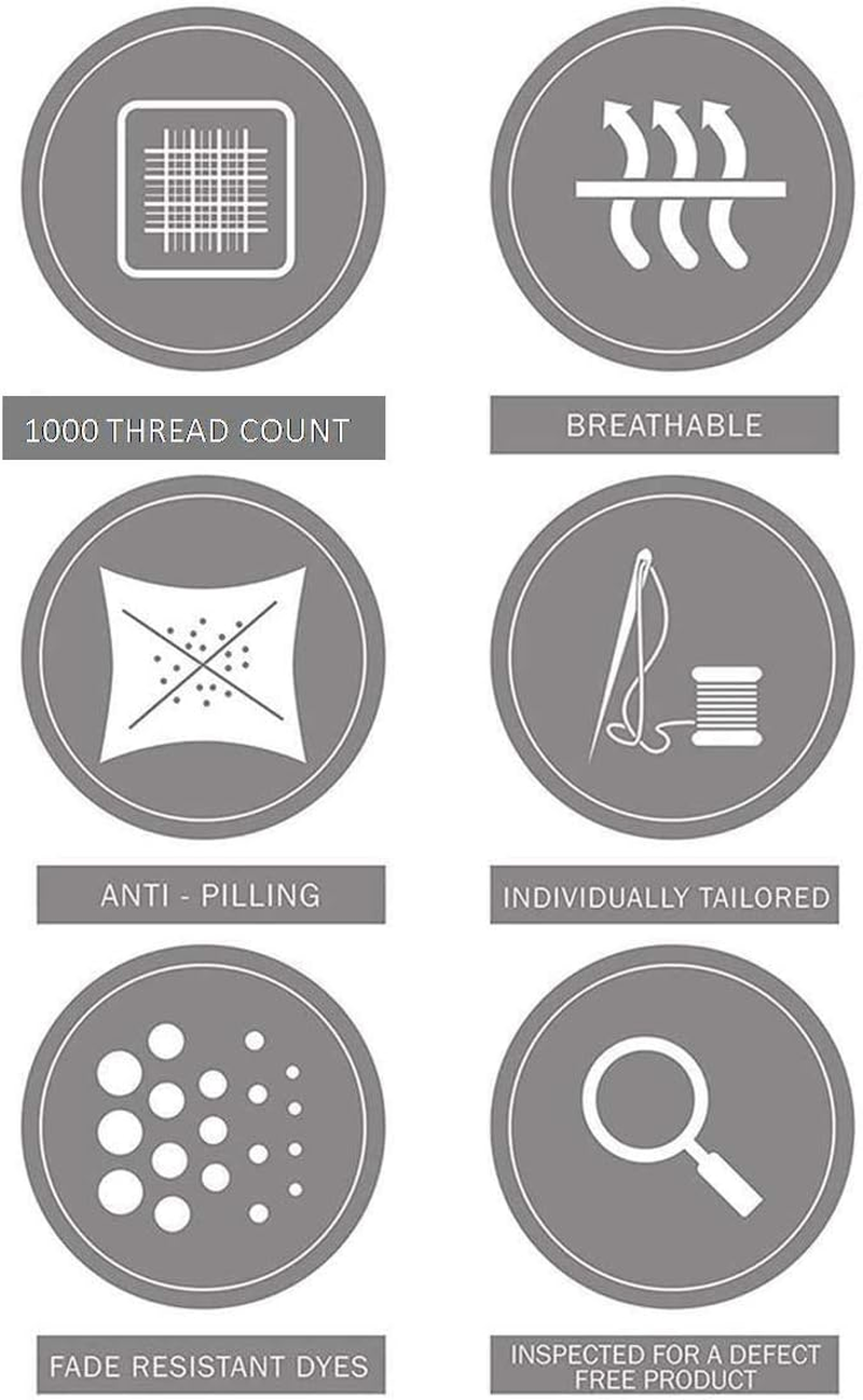 Kamas Oversized Queen Pillowcase Pack of 2 Extra Large Pillowcase to Fit Your Oversized Pancake Large Huge & Gusseted Pillows 100% Egyptian Cotton Sateen Weave (Silver, Queen Oversize- 23X34) image number 6