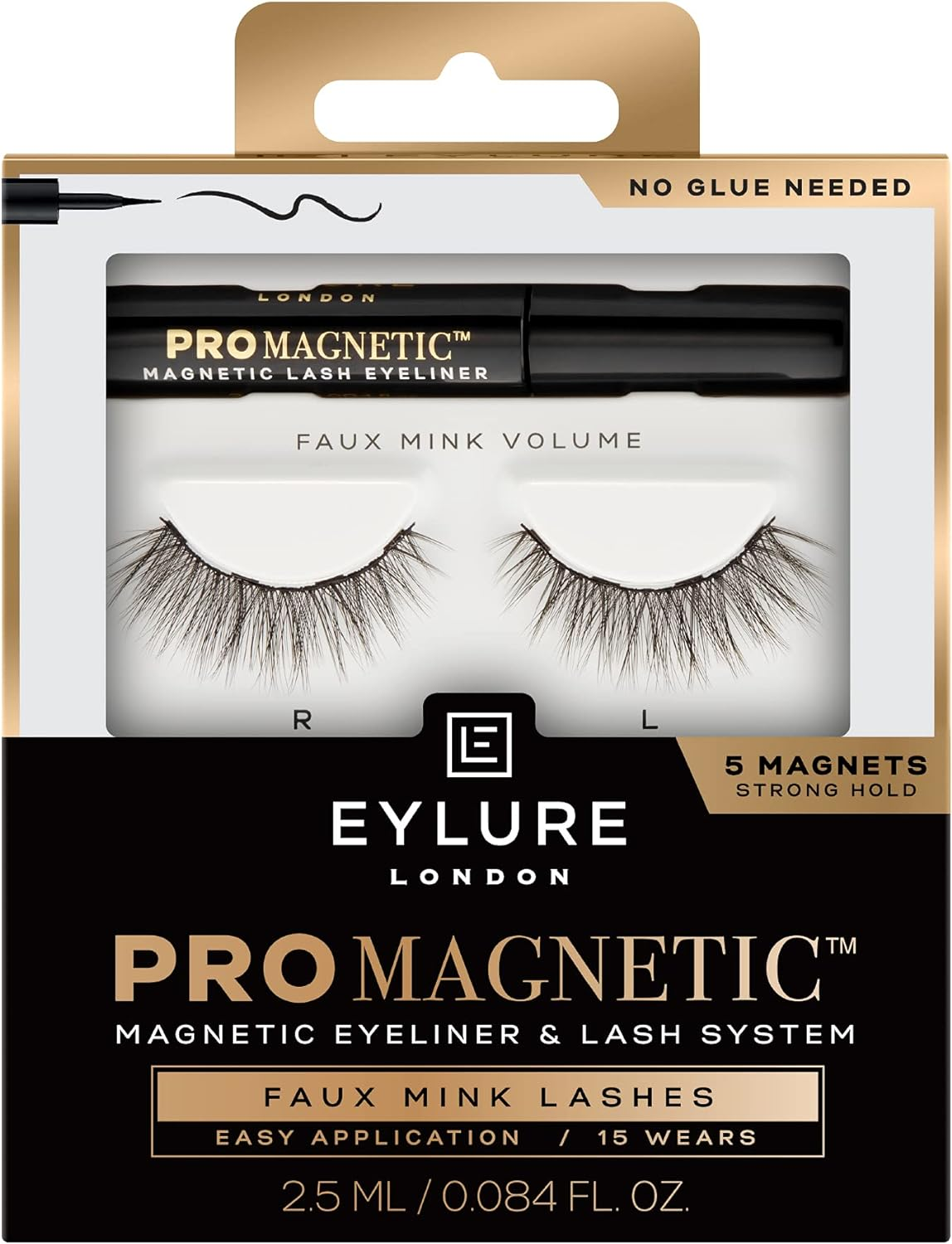 Eylure Promagnetic Lash Kit, Magnetic Eyeliner & Lash System, Accent, 2.5Ml image number 6