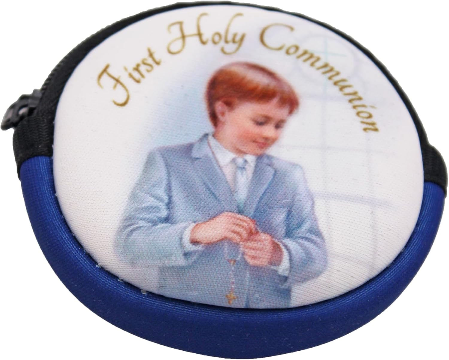 Widdle Gifts First Holy Communion Clear Rosary with Colourful Purse Keepsake image number 2