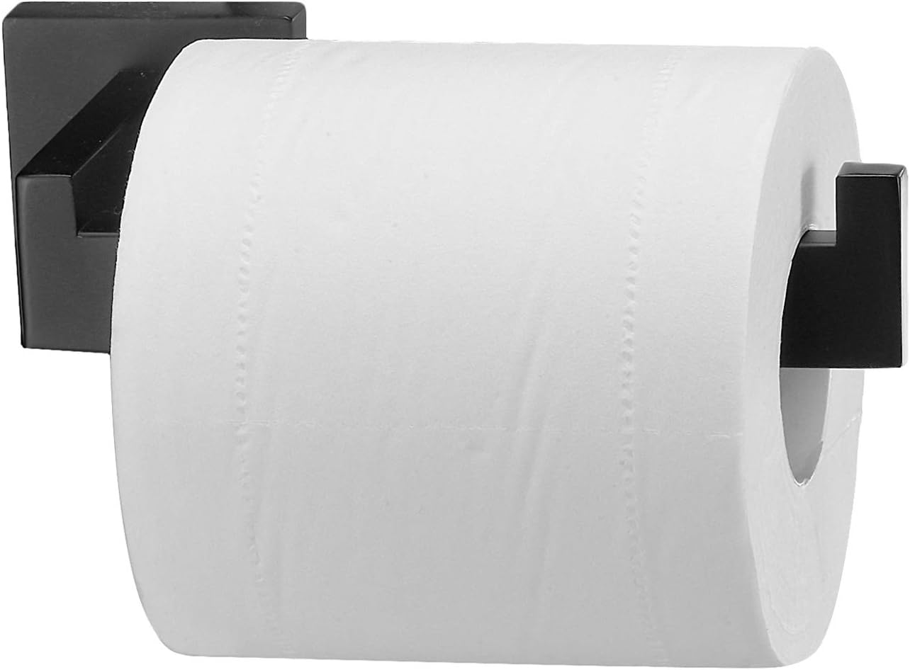 Toprema Toilet Paper Holder Tissue Roll Holder Hanger SUS304 Stainless Steel Matte Black Bathroom Lavatory Hardware Wall Mount image number 6