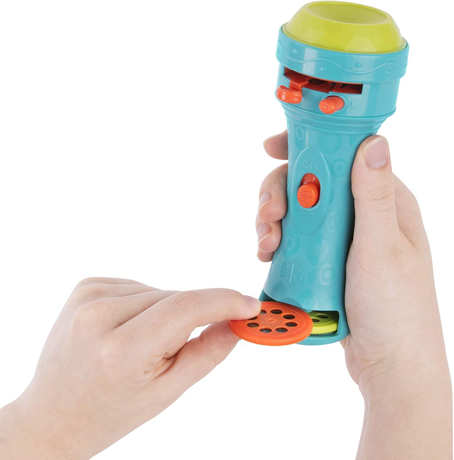 B. Toys by Battat BX1940Z Projector Night-Time Toy for Kids &ndash; 2 Slide-In Space Reels &ndash; Fun Toddler Flashlight &ndash; Light Me to the Moon (Blue) &ndash; 4 Years image number 1