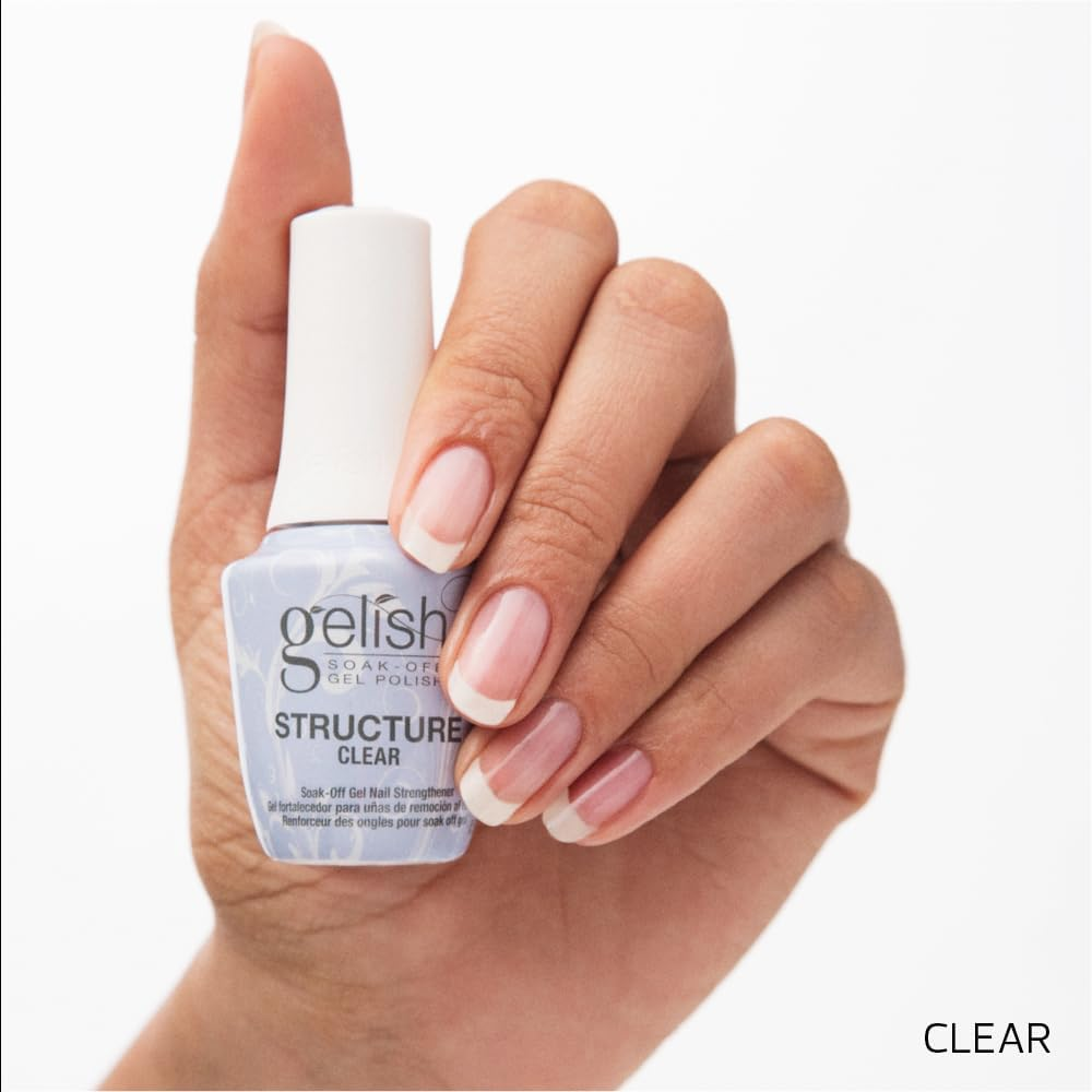 Gelish Professional Structure Brush on Builder Gel Nail Strengthener, Clear, 15 Ml