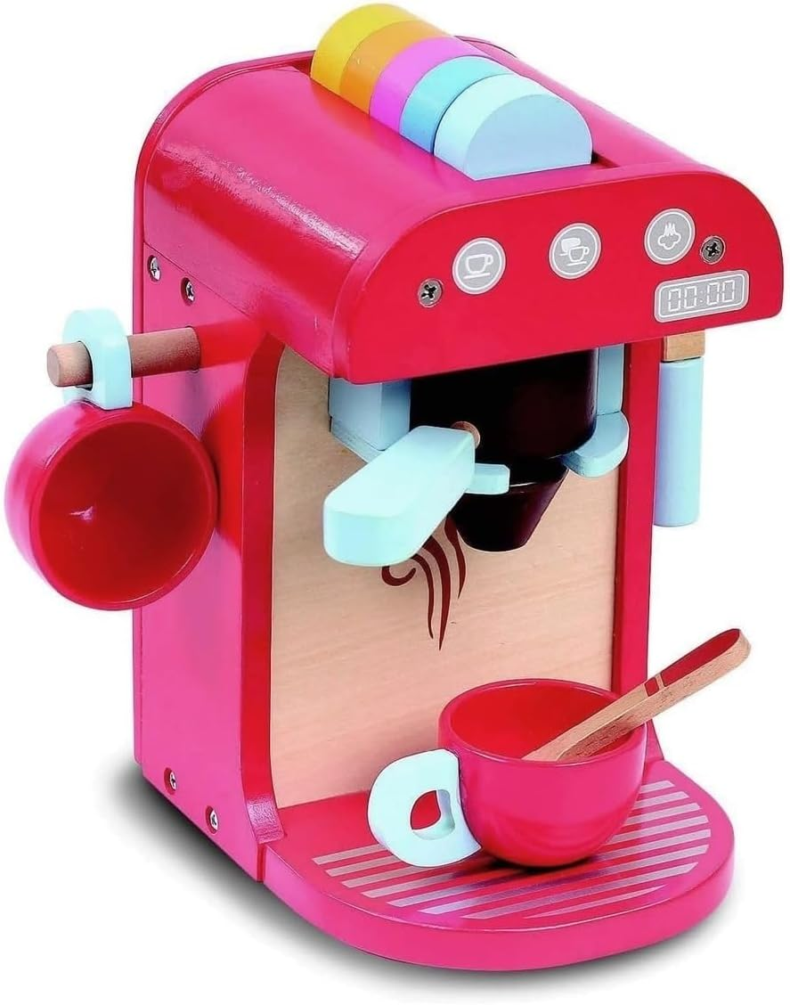 Bubbadoo 61-8101 Kids Wooden Coffee Machine Playset image number 1