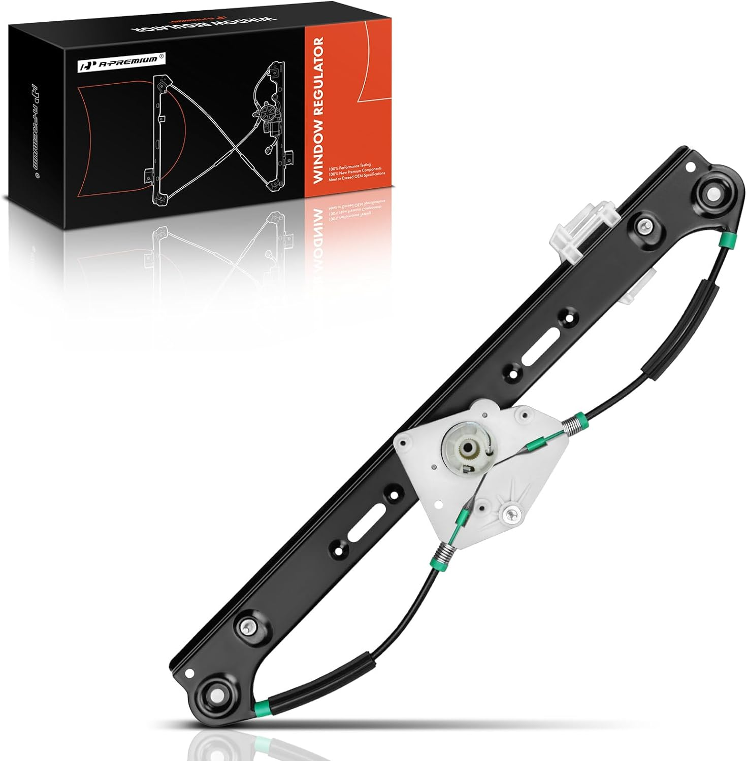 A-Premium Power Window Regulator without Motor for BMW X3 E83 2004-2010 Rear Left Driver Side image number 3