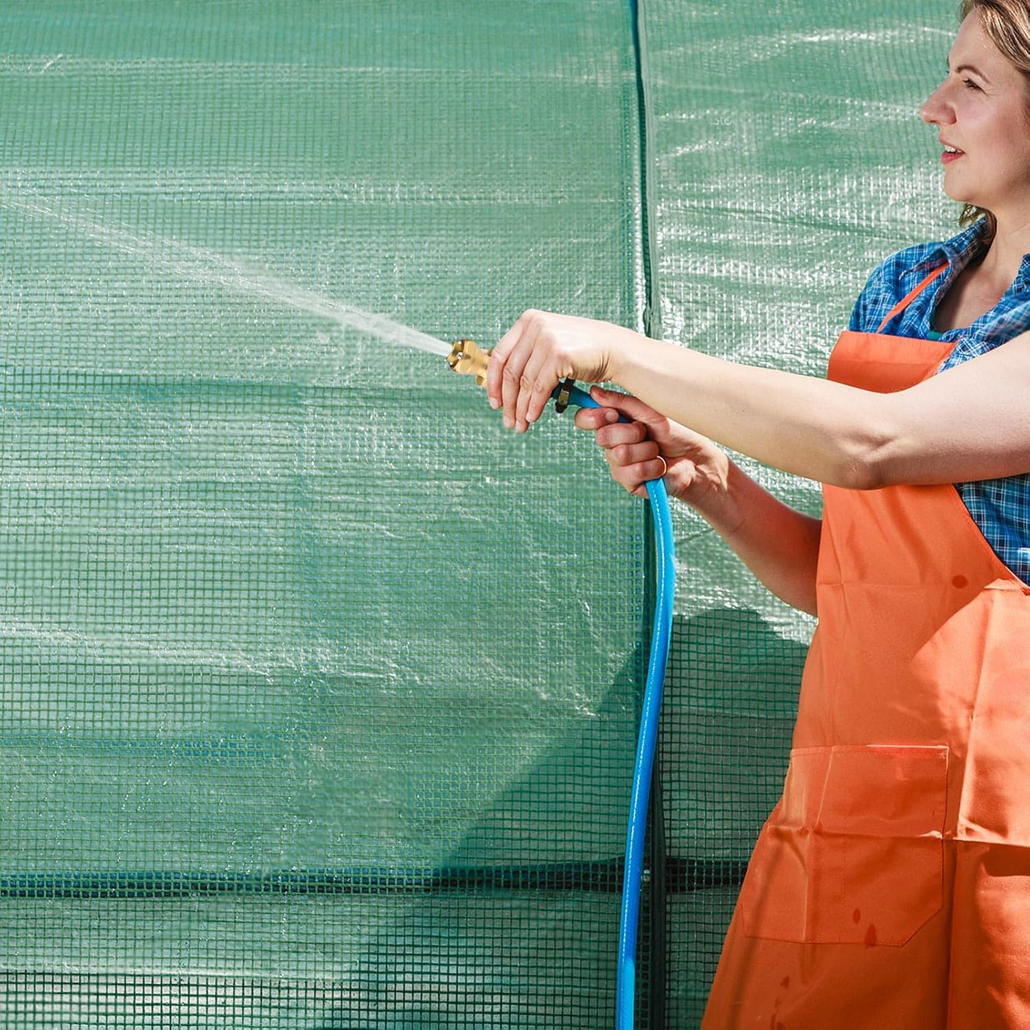 2PCS Brass Hose Nozzle, Adjustable Hoses Sprayer, Twist Hose Nozzles for Garden, Multifunctional Hoses Attachment for Cars, Plants, Pets, Garden Tools (3 Use Modes) (Golden) image number 6