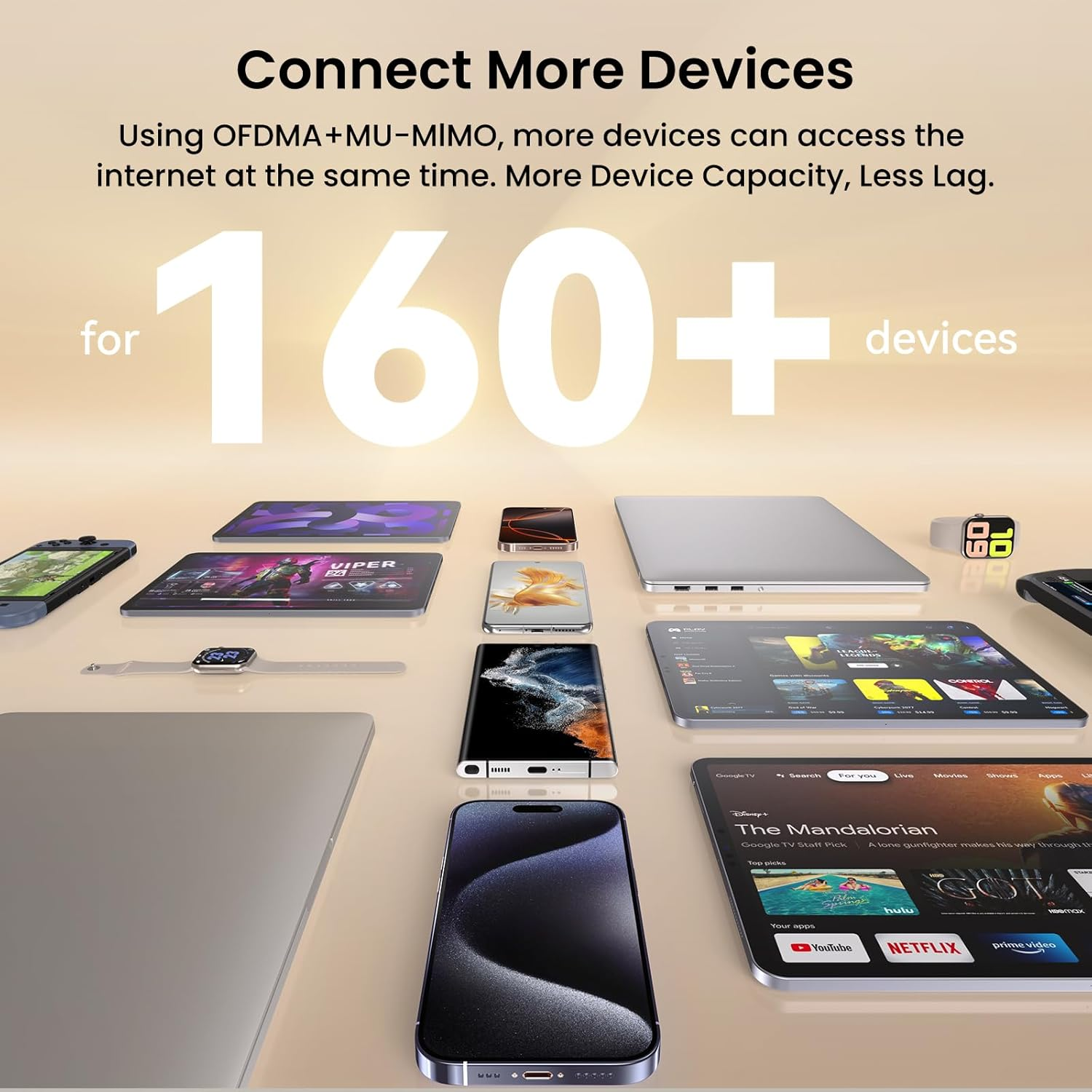 Tenda BE3600 Dual Band Wifi 7 Whole Home Multi-Gigabit Mesh Wi-Fi System, Supports 160+ Devices, 3*Full Gigabit Ports, Seamless Roaming, VPN, MLO, 4K QAM, Internet Backhaul -ME3 Pro (1-Pack) image number 3