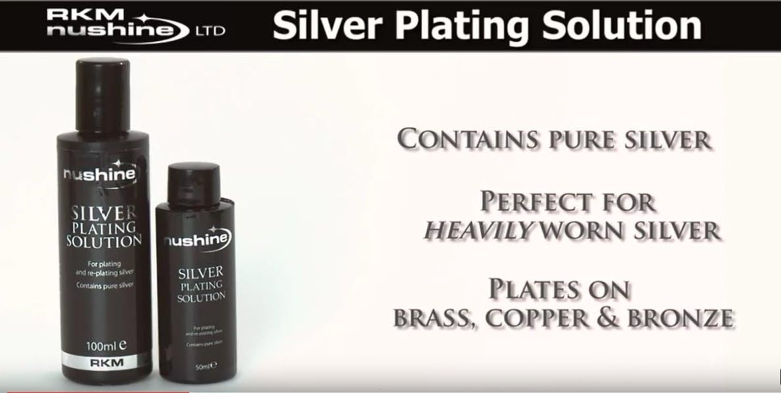 Nushine Silver Plating Solution 5.1 Oz (150Ml) - Permanently Plate Pure Silver onto Worn Silver, Brass, Copper and Bronze (Ecofriendly Formula), Silver image number 5