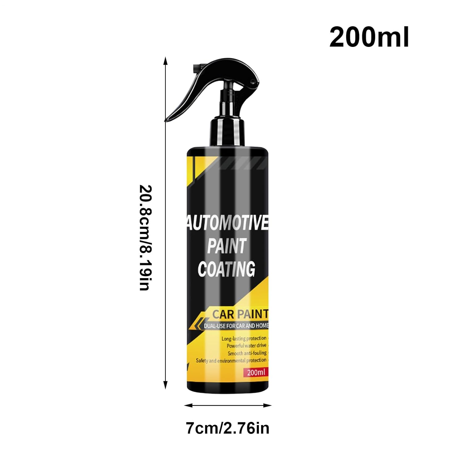 Coating Spray for Vehicles - 200Ml Automotive Paint Sealant Spray,Hydrophobic Shield, Quick-Acting Long-Lasting Cleaning Tool for Daily Care Wheel Protection image number 2