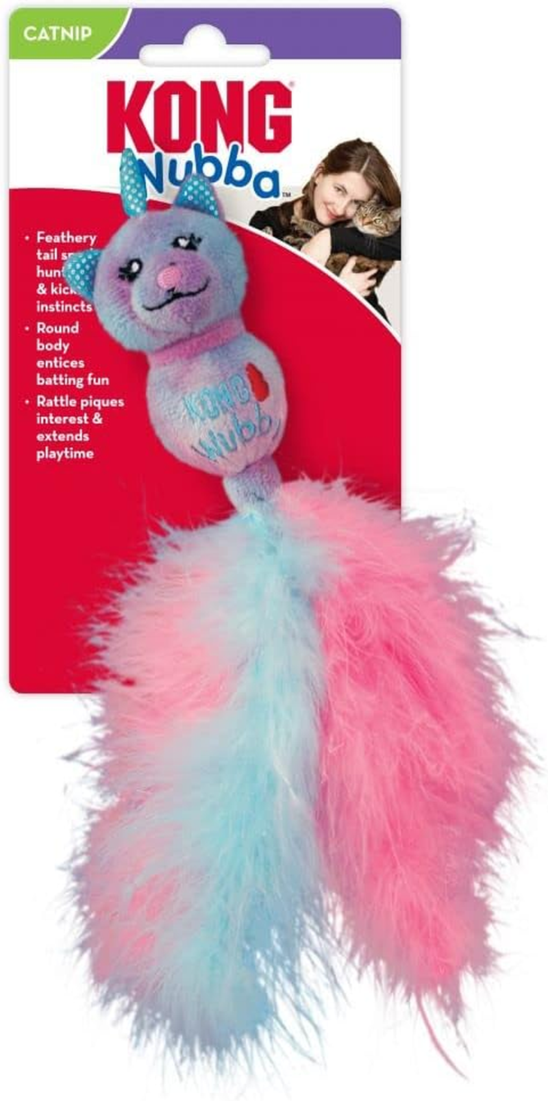 Kong Wubba Caticorn Cat Toy, 23 Cm Size image number 1