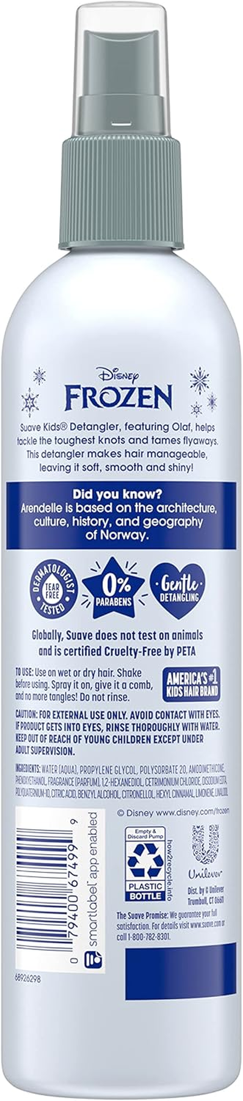 Suave Kids Disney Frozen Detangler Spray Anna Sparkle Berry 10 Ounce (Pack of 6) image number 4