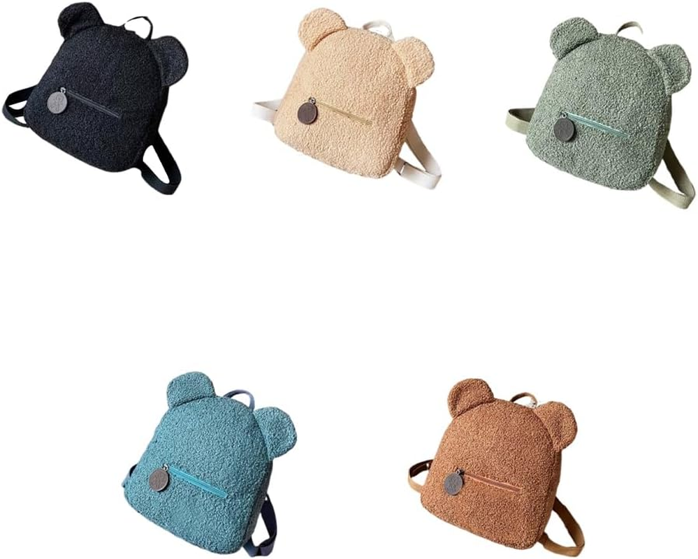 WUISOLQP P Teddy Toddler Bag Personalised Backpacks Comfortable Nursery Bag Personalised Toddler Girls Mini Backpack For image number 3