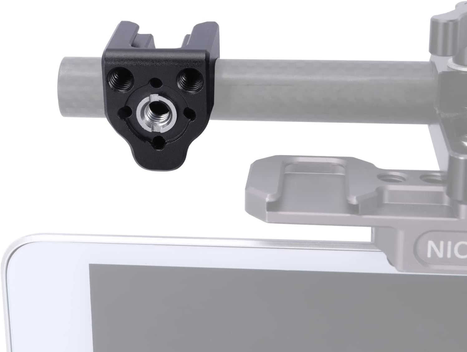 Niceyrig Single 15Mm Rail Block with Cold Shoe Mount & Arri Locating Holes image number 5